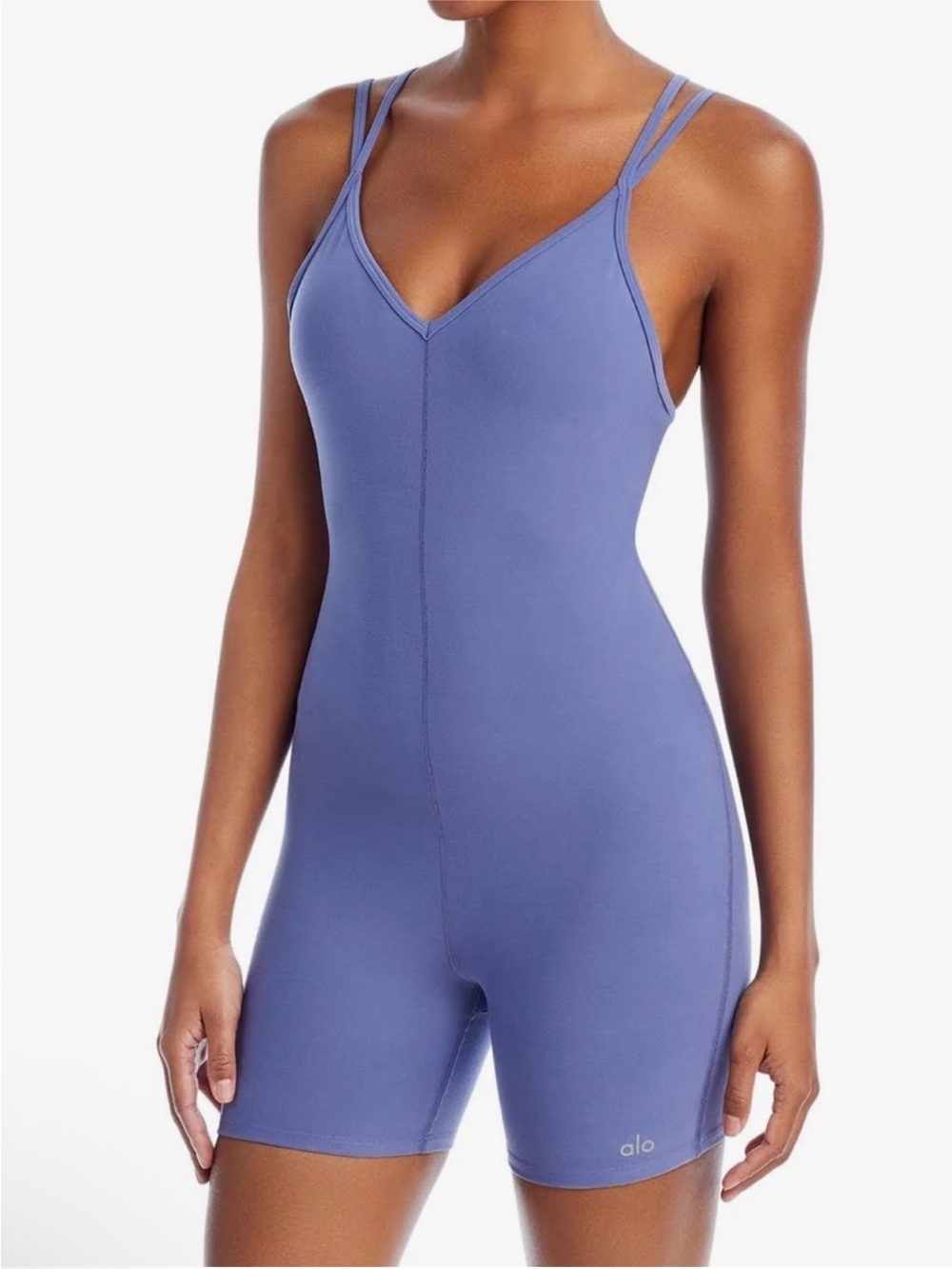 Alo Yoga Alosoft Suns Out Onesie Infinity Blue Sz XS 2-4 W8137R